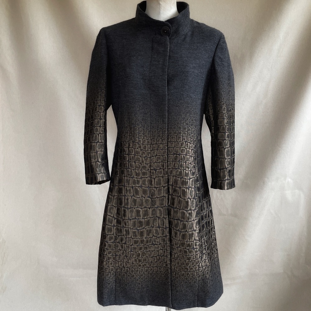 Quit and Donnelly Gray and Copper Long Coat